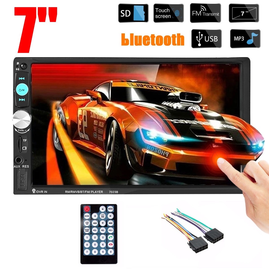 Paket Tape Mobil Head unit touch screen 7 inch MirrorLink termasuk kamera mundur