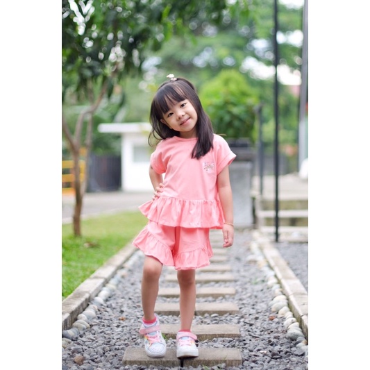 RACHIDKIDS / SETELAN ANAK CEWEK / SETELAN ANAK CEWEK LUCU / HAURA RUFFLE SET