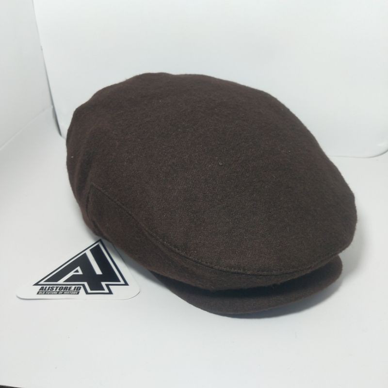 Topi Flatcaps Klasik Coklat-Topi Newsboy Klasik -Topi Pelukis -Topi Pet