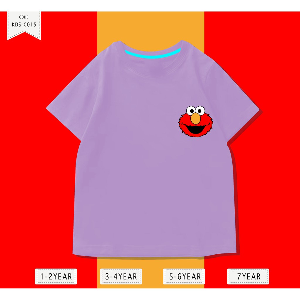 Baju Anak Elmo / Kaos Distro DTF Anak Laki Laki dan Perempuan / Unisex / Motif Kartun