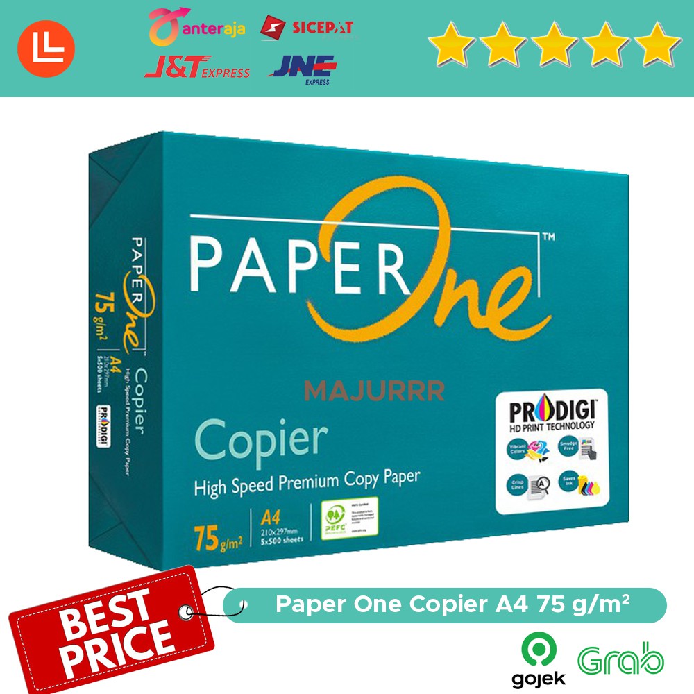 

Kertas HVS PAPERONE A4 70 GR GSM / Print Fotokopi PO Murah PAPER ONE