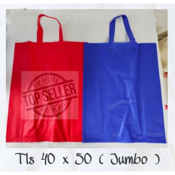 

✨ BISA COD ✨ Tas Kain SPUNBOND Tali Goodie Bag Uk 40 x 50 JUMBO - Merah