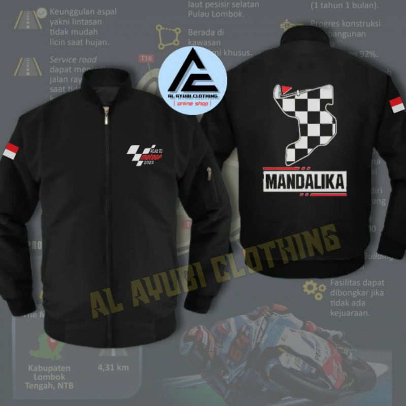 Jaket Bomber Mandalika MotoGP | Bomber Mandalika MotoGP