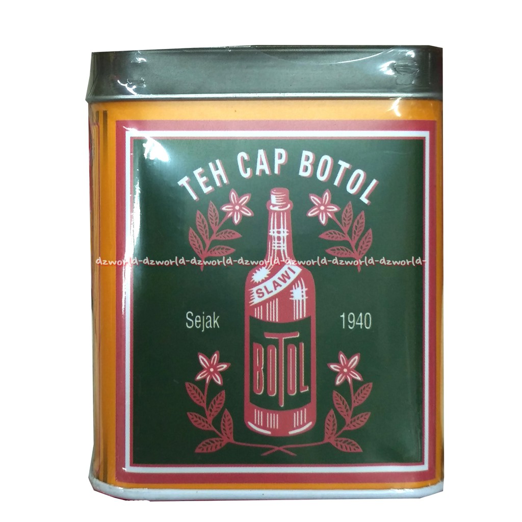 Teh Tjap Botol 40gr Teh Cap Botol Teh Botol Kaleng Vintage 40 gr Teh Cap Botol Kemasan Kaleng Bubuk Tehcjap Teh Botol Bubuk Teh Tjap Botol Indonesian Greentea Jasmine