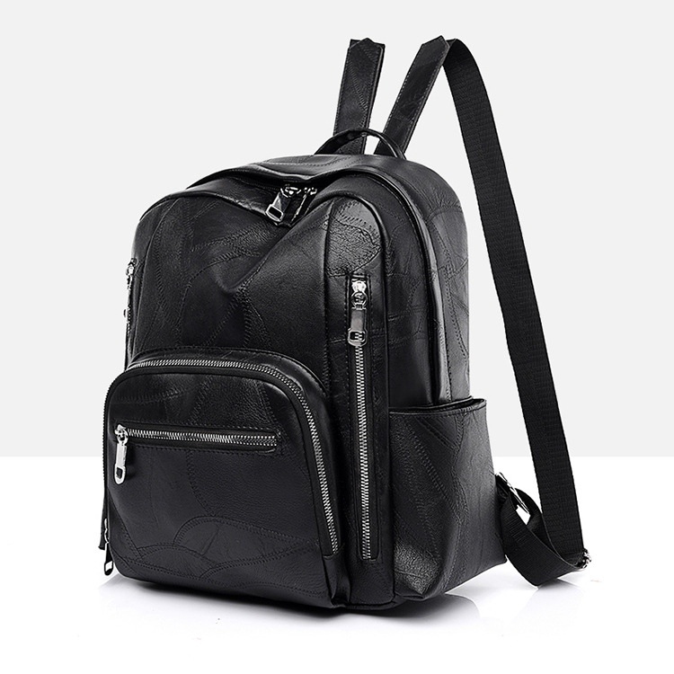 TAS RANSEL KULIT WANITA IMPORT HITAM MANIYA TA485B5 BACKPACK PREMIUM GENDONG SEKOLAH BESAR PUNGGUNG KERJA KULIAH FASHION KOREA REMAJA BATAM BRANDED