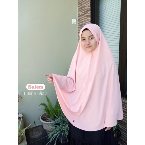 [HUSNA HIJAB] Khimar Jumbo Non Ped / Jilbab Jumbo Non Ped / Kerudung Jumbo