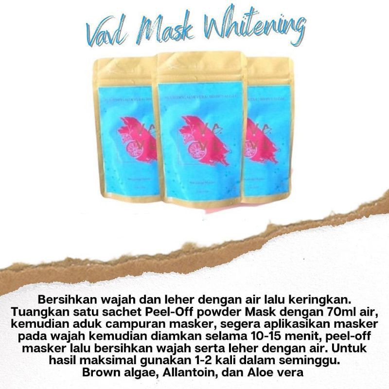 Masker whitening VAVL free gift