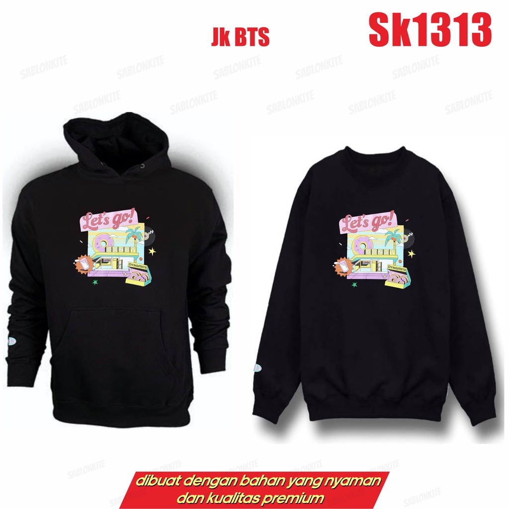 MURAH!!! SWEATER HOODIE TAEHYUNG V DYNAMITE SK1313 UNISEX FLEECE