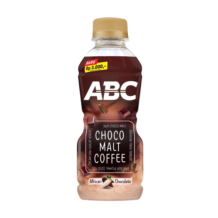 

r0eree Abc Ready To Drink Pet Chocomalt 200 Ml Ds20X11