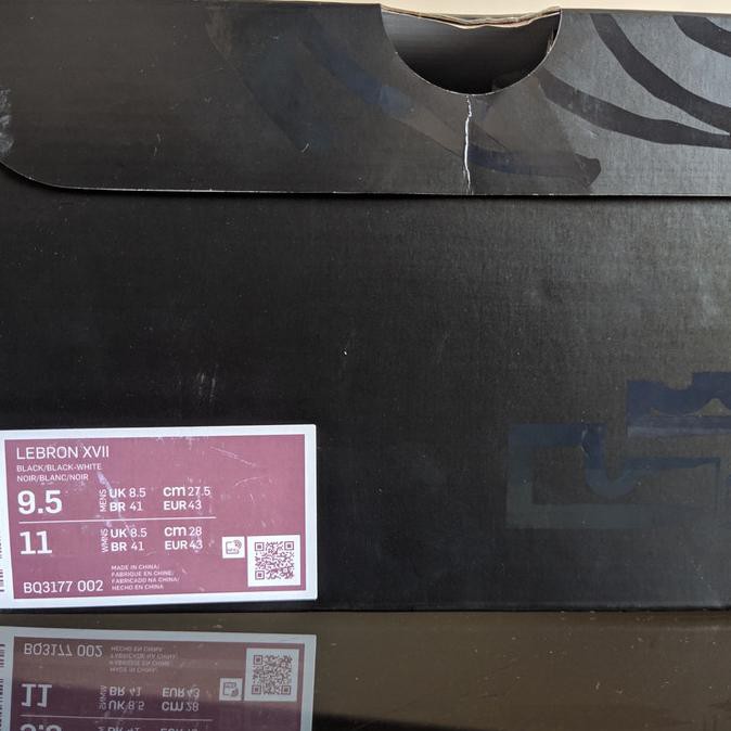 Nike Men Basketball Lebron Xvii 17 Sepatu Basket Pria Putih Bnib 9,5 Tikitokok