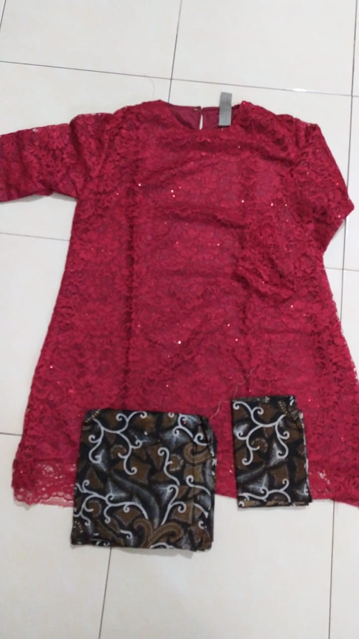 Shopashop Solo Batik Couple Velina Brukat Corneli Free Selendang