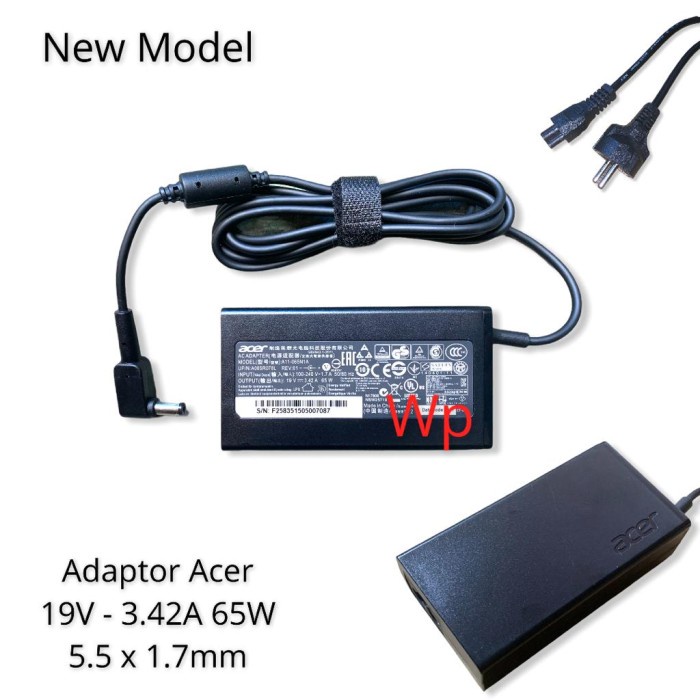 Charger Adaptor Casan Laptop Acer 19v 3.42A (5.5*1.7) Embos