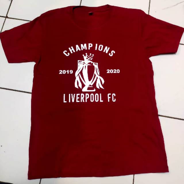 Kaos t-shirt baju Liverpool juara / kaos champions / the red 2019 2020