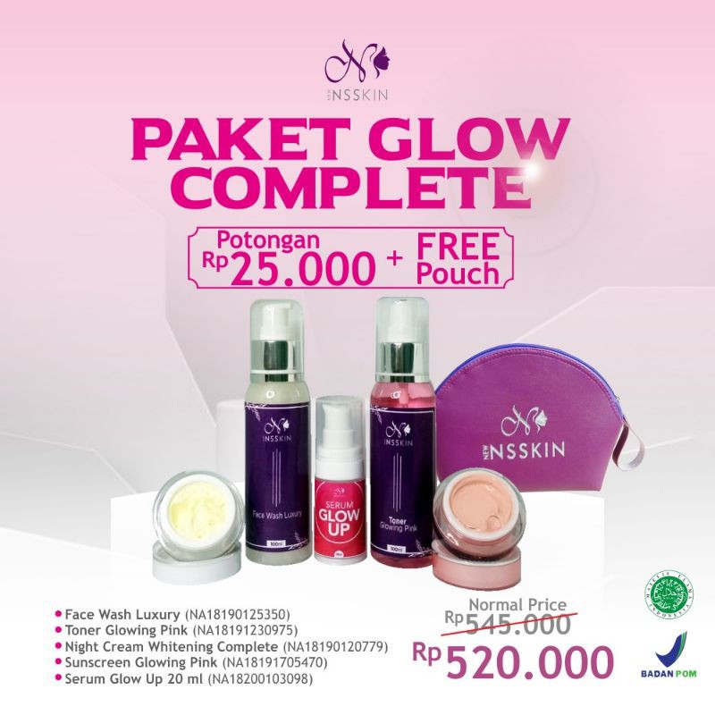 paket glow complete Ns skin BPOM