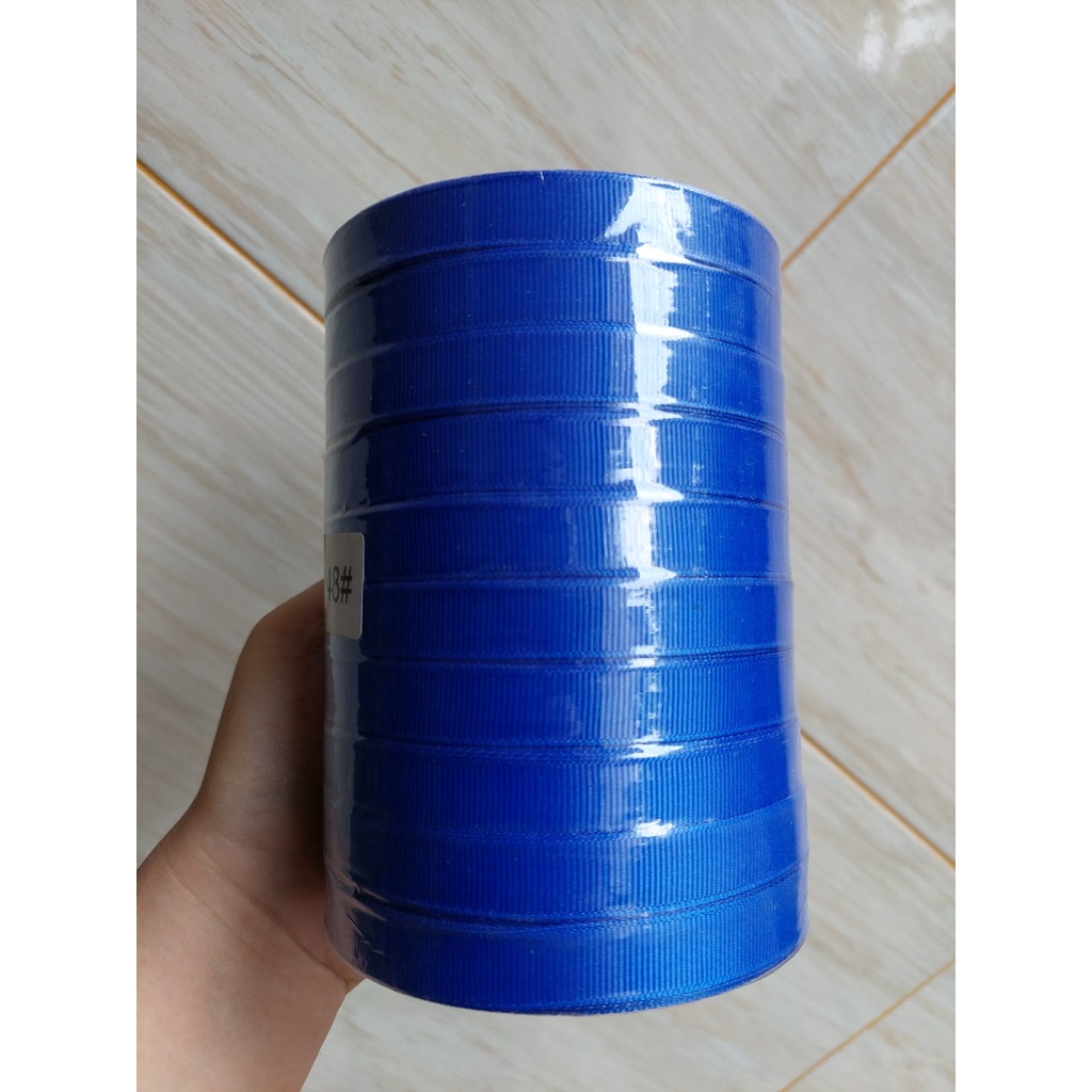

Pita Grossgrain Biru Benhur Ukuran 1/2 Inch / 1,25cm Per roll