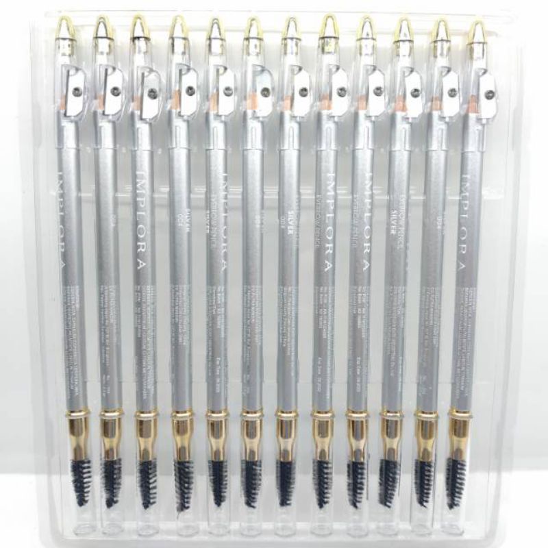 Eyebrow Pencil Silver 12 pcs