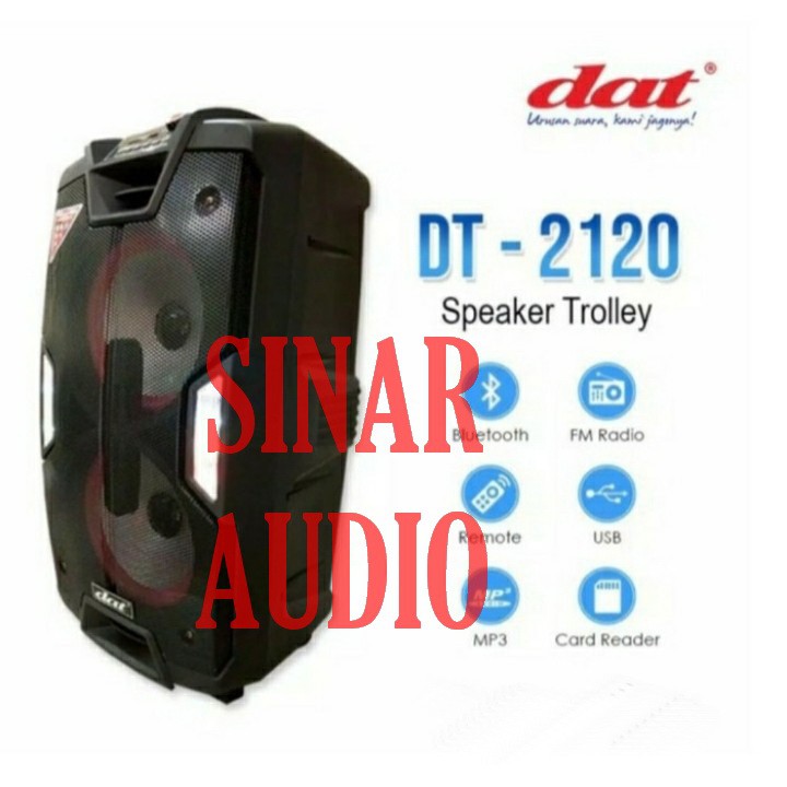 Speaker Aktif Portable DAT DT 2120 Doubel 10 inch Original Dat DT2120