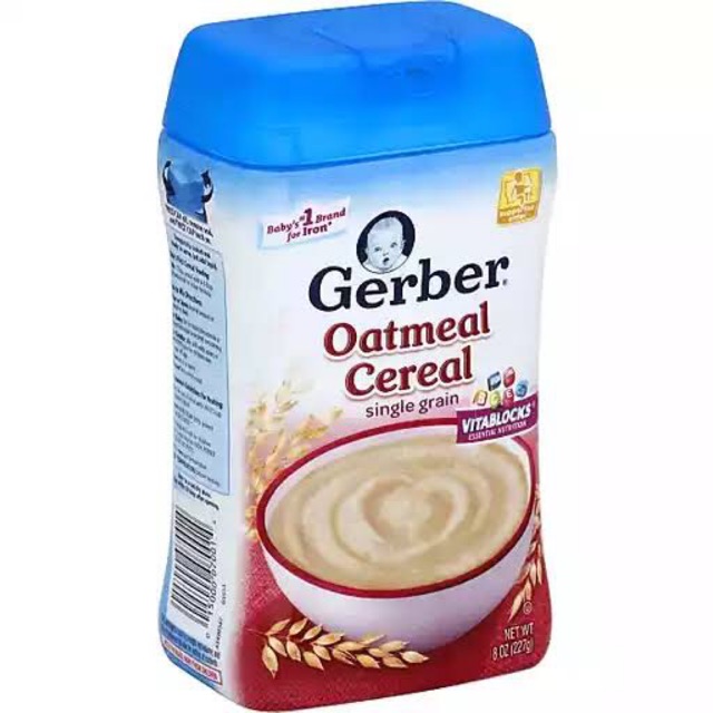 gerber single grain oatmeal baby cereal