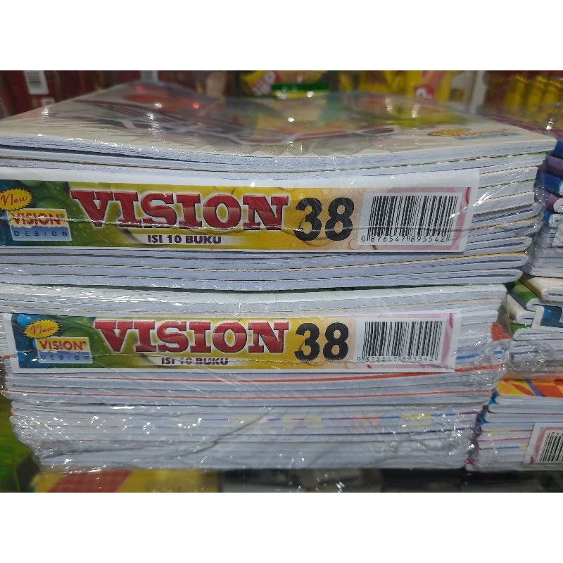 

(1 PACK ISI 10 BUKU) BUKU TULIS VISION 1pcs buku isi 38 lembar/halaman