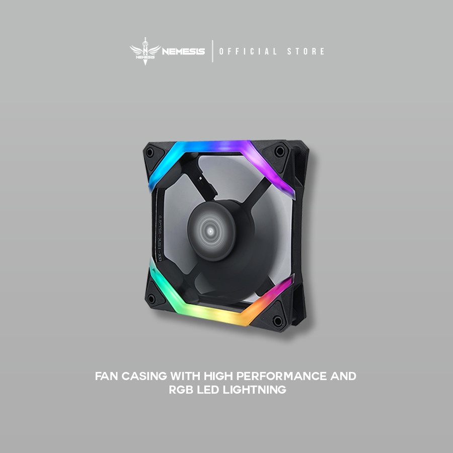 NYK Nemesis Fan Spider X Case RGB Lighting 12cm Diameter