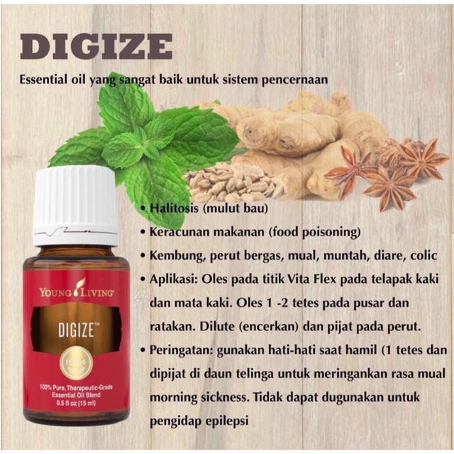 Digize Young Living Essential Oil 15 ml (ORIGINAL NOT DILUTE)