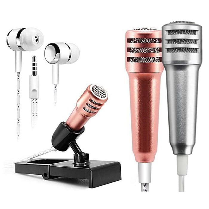 Mic Smule Karaoke / Headset Speaker Smule / Handsfree Microphone Mini