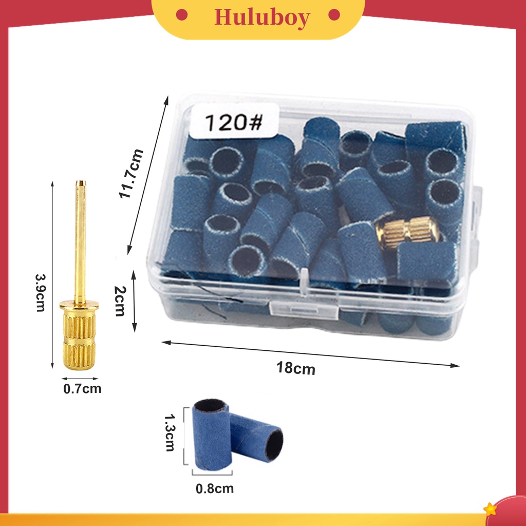 Huluboy Huluboy♡ 1 Set Cincin Bor Pengamplasan Kuku Tahan Lama Untuk Manicure