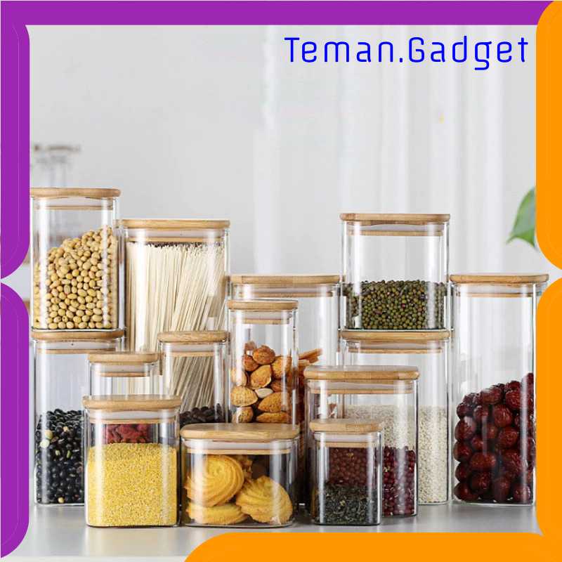 TG-DA HOCHAN Toples Kaca Penyimpanan Makanan Glass Storage Jar - HC1019