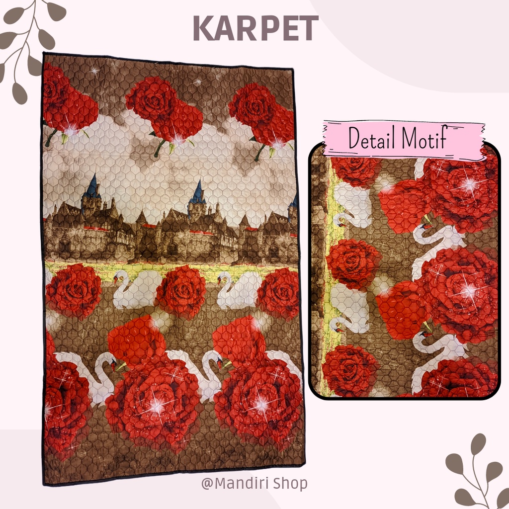 Karpet Kwilting Tebal Ukuran 140x230cm Plus Bonus Tas Jinjing