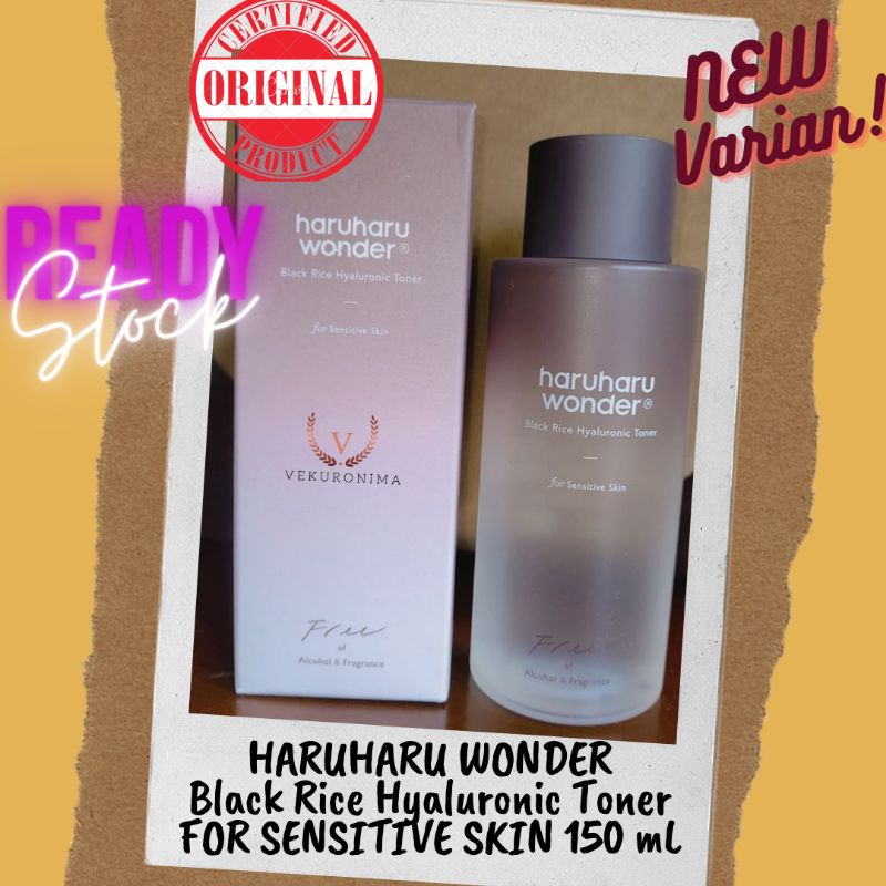 Haruharu Black Rice Hyaluronic Toner For Sensitive Skin 150 mL / Haru Haru Wonder