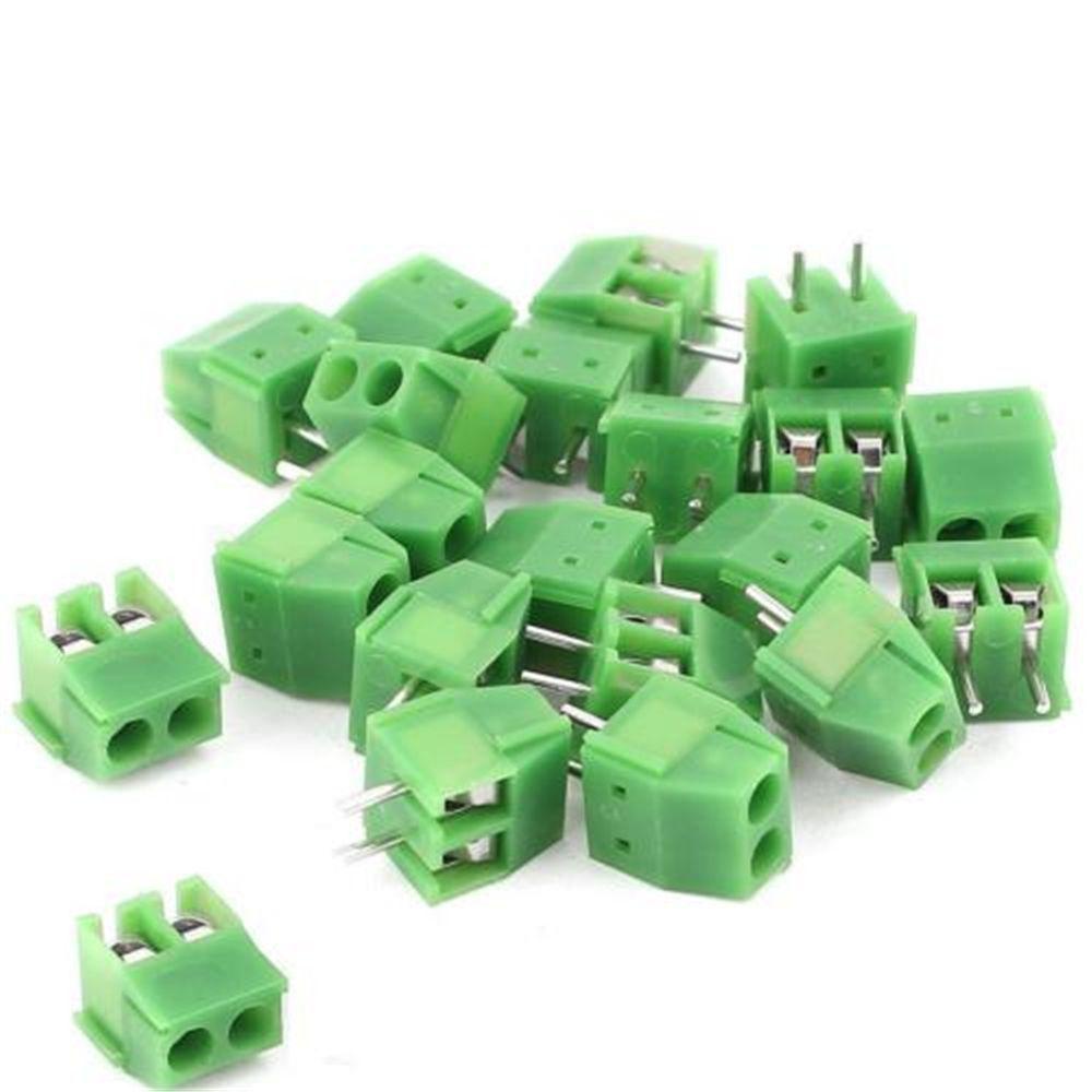 [Elegan] Konektor 10PCS KF350-2P 2arah 2Pin Blok Terminal Pin Lurus