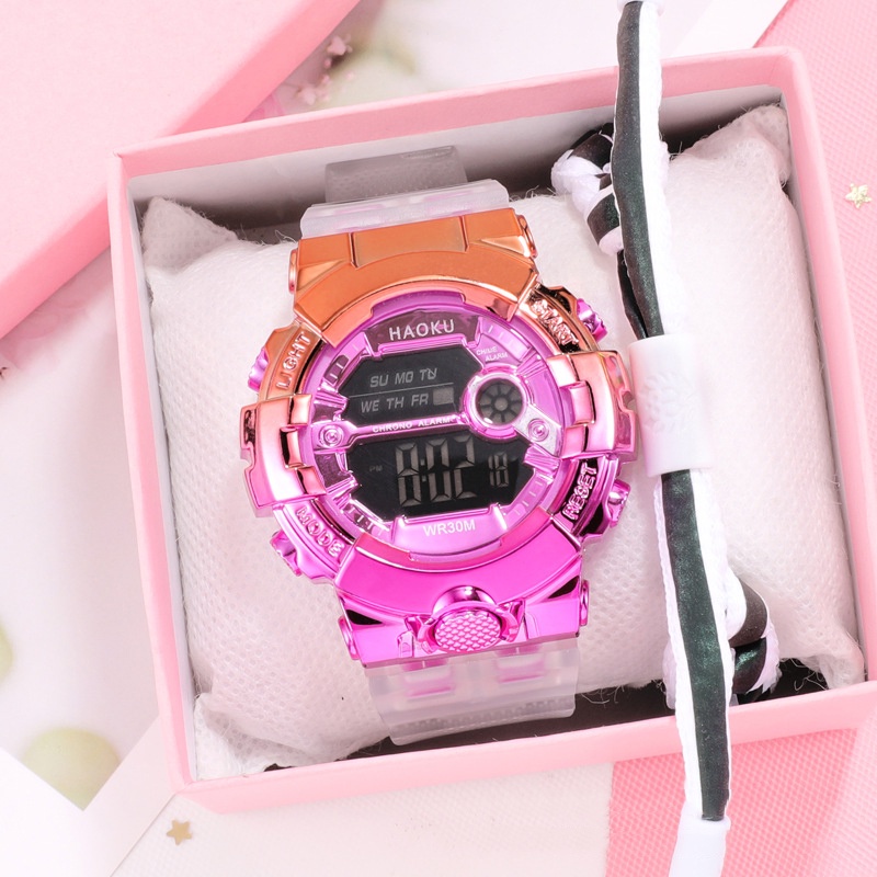 Jam Tangan Wanita Dan Pria Sport Digital Transparan Casual Fashion / Jam Tangan Digital Import