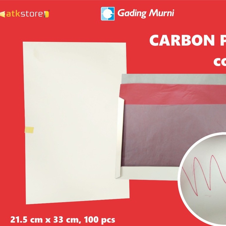 

KARBON PAPER WARNA MERAH DOUBLE SIDE
