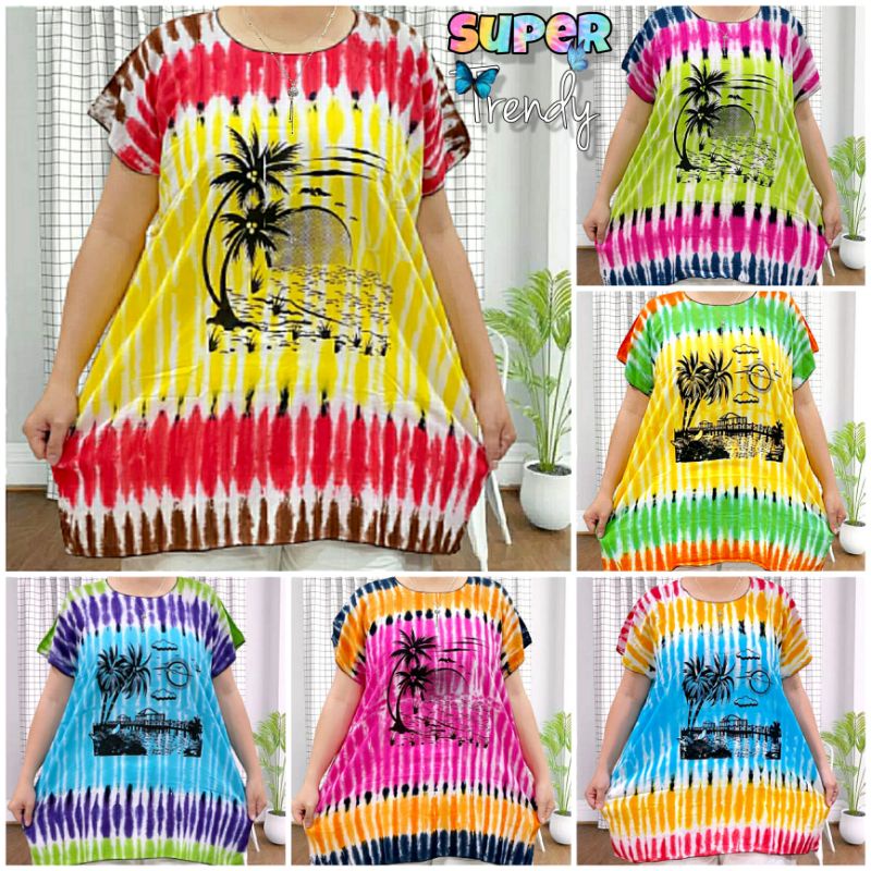 baju jumbo wanita motif tie dye baju tie dye jumbo wanita bahan rayon berkwalitas adem dan lembut