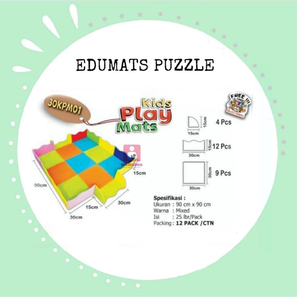 Edumat puzzle Fun &amp; Play 30kpm01 30x30cm