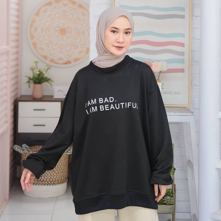 MVP - I Am Bad Sewater - Fashion Wanita Oversize