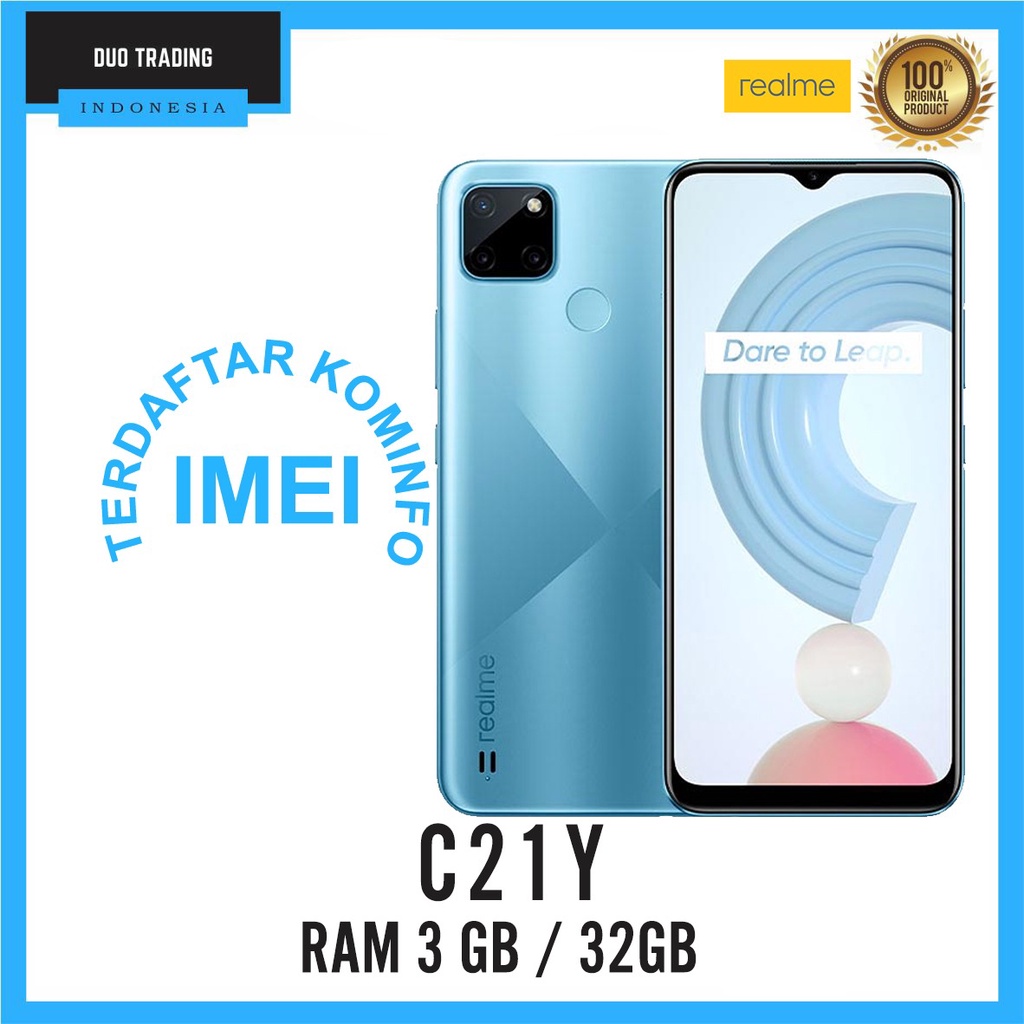 REALME C21Y RAM 3/32 GB GARANSI RESMI REALME NEW