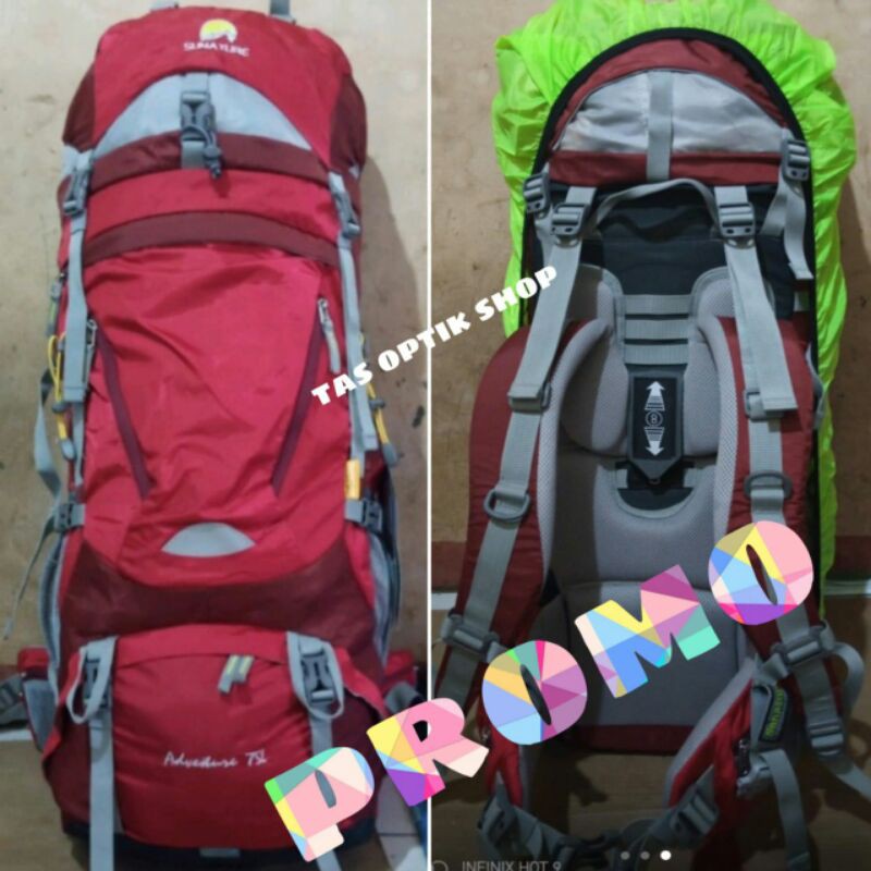 TAS GUNUNG SUNATURE ADVENTURE 75 L SUDAH H2O TIPE 9813
