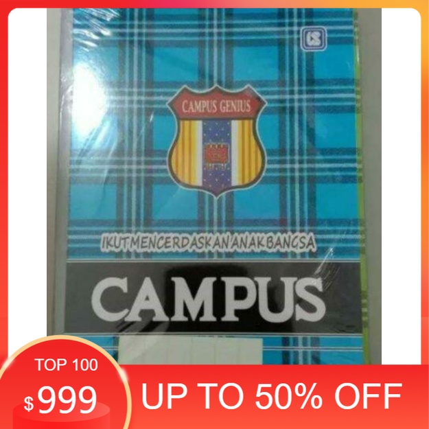 

buku tulis campus isi 42.Lembar 1.pak 6.buku