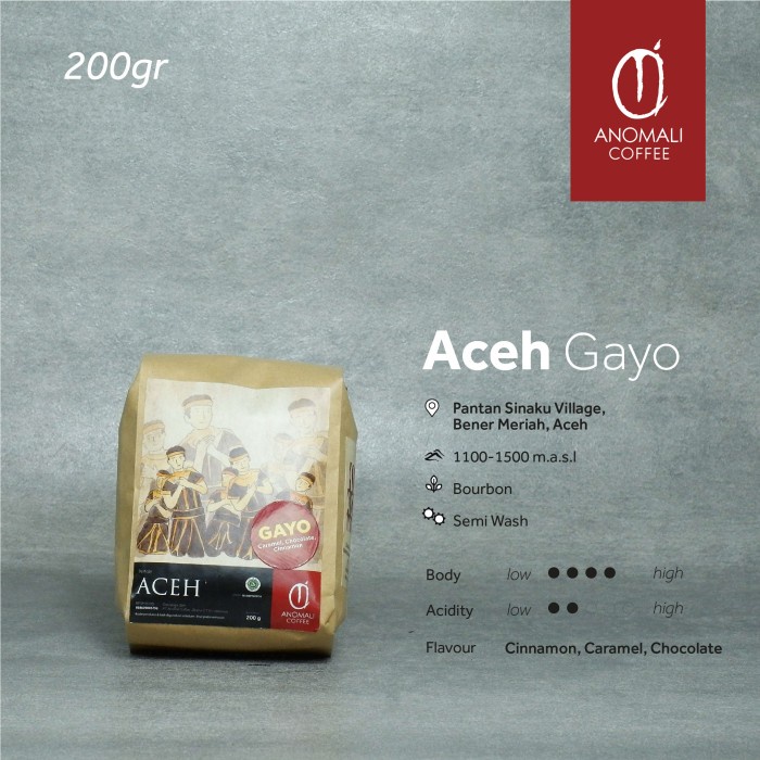 

DISKON - (BISA COD) Biji Kopi Aceh Gayo 200gr - Whole Beans