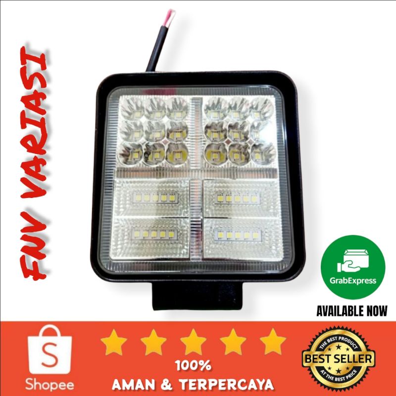 Foglamp Lampu Sorot Kotak 38 Led SIFCO