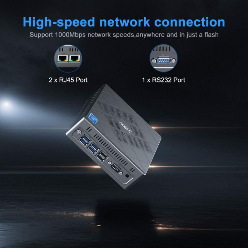 Mini PC CK6 Intel Core i5 4200U 8GB/128GB SSD 4K HDMI VGA DP Windows10