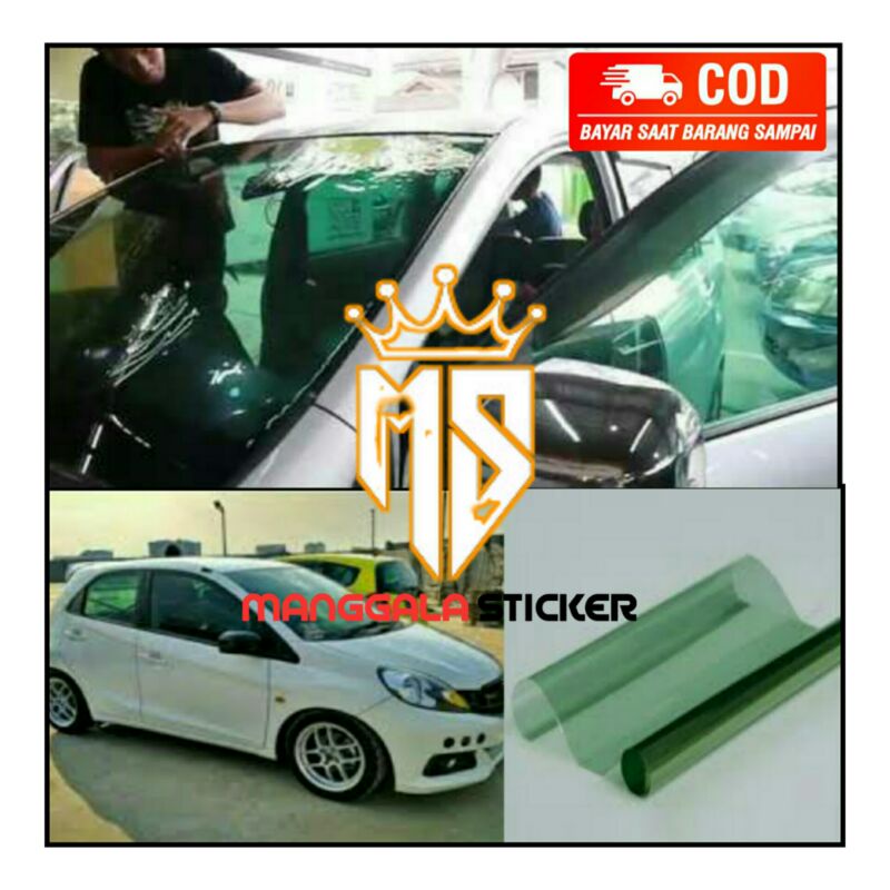 Kaca film mobil riben hijau 60% stiker kaca film mobil dan gedung kaca film ryben anti gores