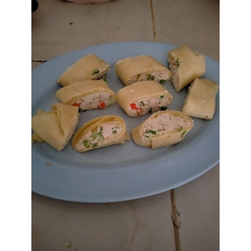 

egg roll tahu