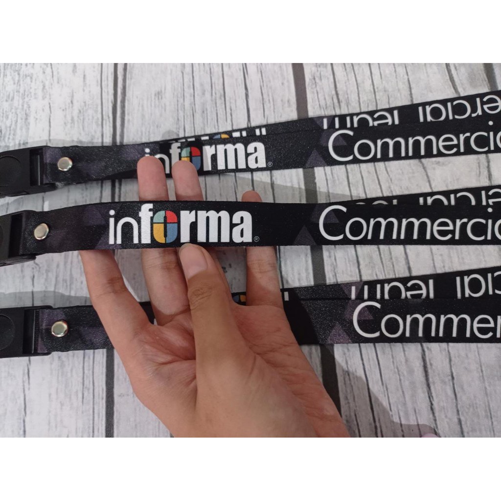 

Lanyard INFORMA Hitam / Informa commercial team / ready stock