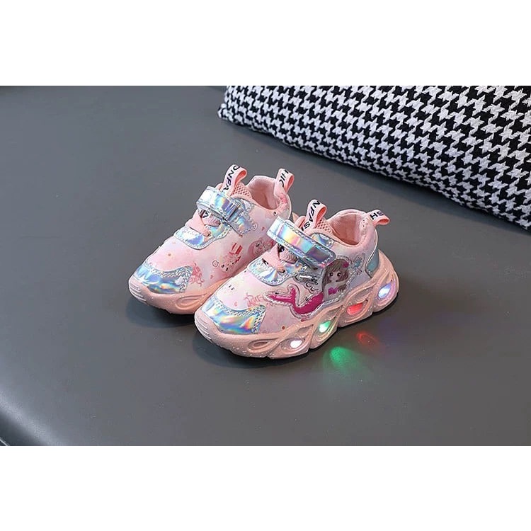 LID3010 Sepatu Sport Anak Perempuan Casual Bayi Dengan Lampu- Your Affordable Quality!