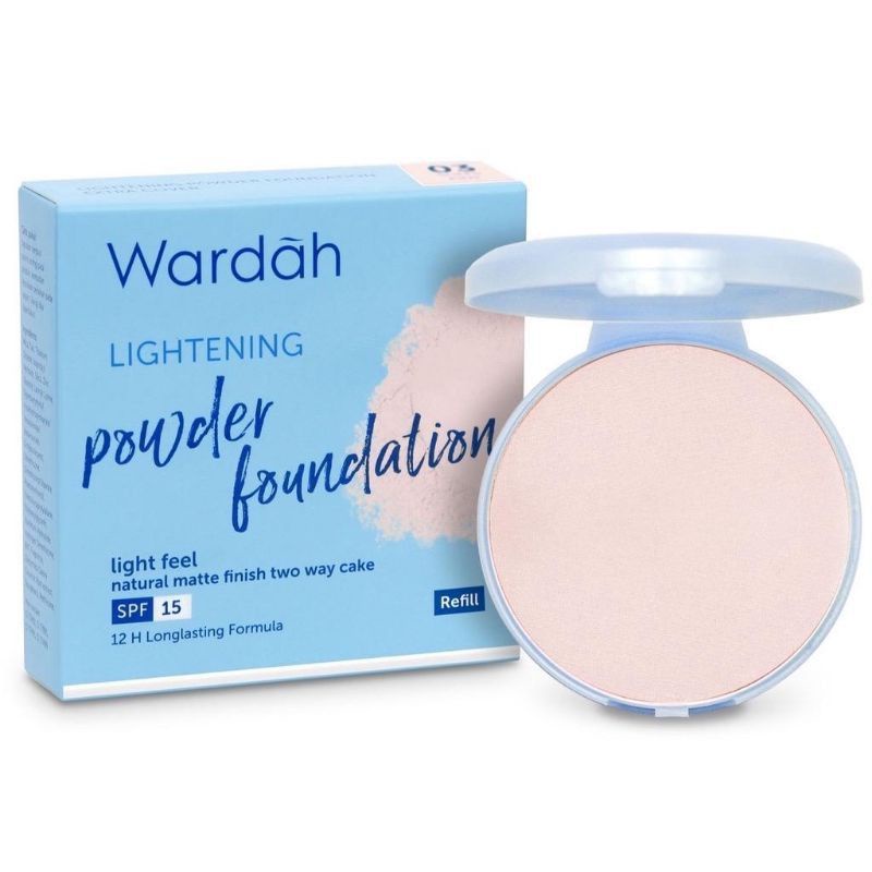 WARDAH LIGHTENING POWDER FOUNDATION LIGHT FEEL (REFILL  12gr