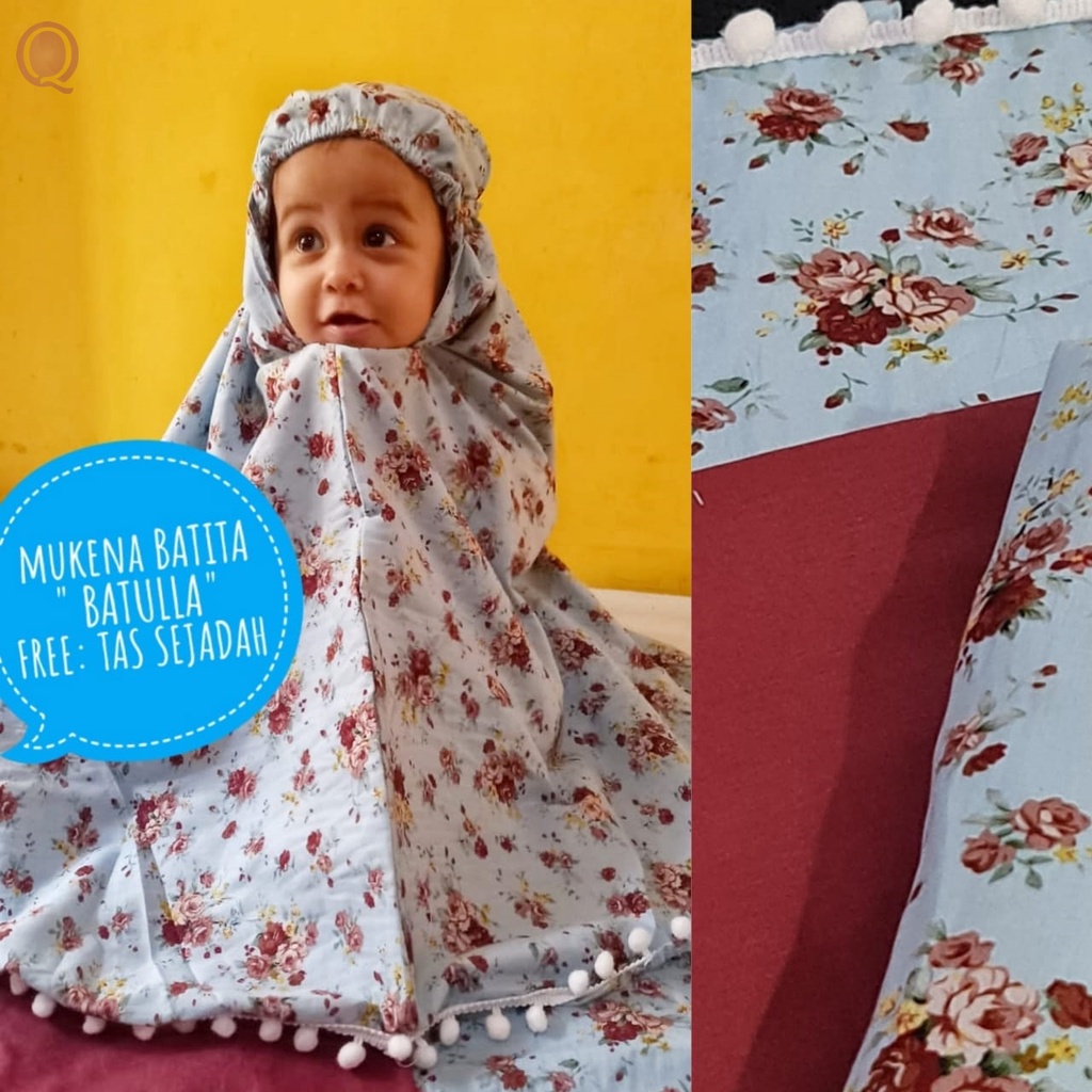 MUKENA ANAK BAWAH TIGA TAHUN - MUKENA BATITA - RUKUH ANAK KECIL 2 TAHUN - KADO ULANG TAHUN ANAK