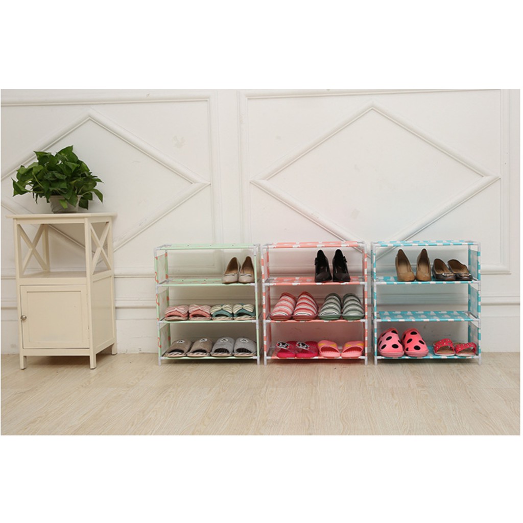 Shoes Rack / Rak Penyimpanan Sepatu Sandal Serbaguna Portable Murah