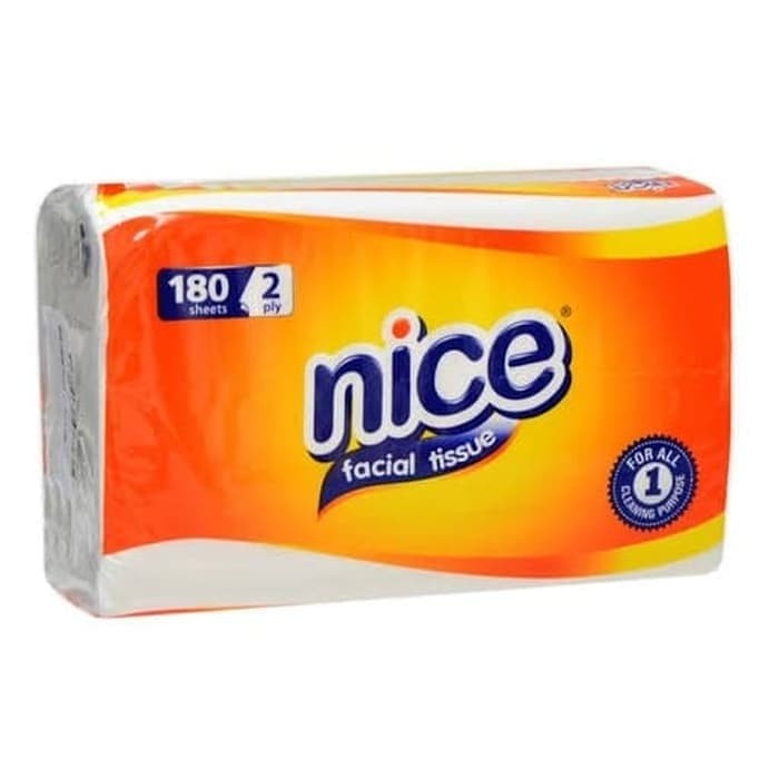 Tissue Nice facial 2 ply 180 Sheets / Tisu Wajah NICE 180 Lembar